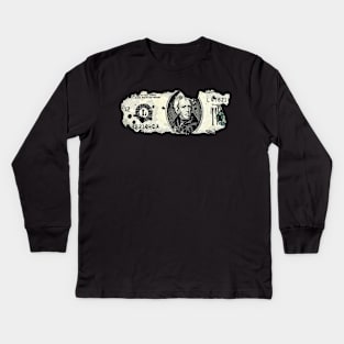 D.B. Cooper (Dolla Dolla Bill Ya'll) Kids Long Sleeve T-Shirt